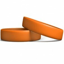 Silicone Wristband Manufacturer: Orange color